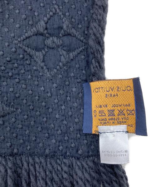 LOUIS VUITTON（ルイ ヴィトン）LOUIS VUITTON (ルイ ヴィトン) エシャルプ ロゴマニア マフラー ブラックの古着・服飾アイテム