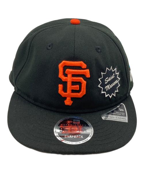 New Era（ニューエラ）New Era (ニューエラ) SAINT MICHAEL (セントマイケル) 25SS 6パネルキャップ ブラックの古着・服飾アイテム