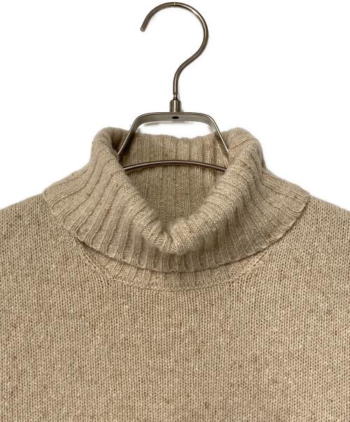 Drumohr（ドルモア）Drumohr (ドルモア) カシミヤ混タートルネックニット ベージュ サイズ:46の古着・服飾アイテム