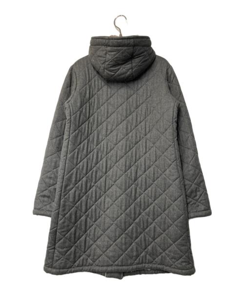 MACKINTOSH（マッキントッシュ）MACKINTOSH (マッキントッシュ) ボアフーデッド キルティングコート グレー サイズ:36の古着・服飾アイテム