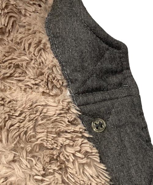 MACKINTOSH（マッキントッシュ）MACKINTOSH (マッキントッシュ) ボアフーデッド キルティングコート グレー サイズ:36の古着・服飾アイテム