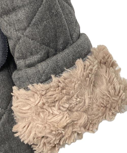 MACKINTOSH（マッキントッシュ）MACKINTOSH (マッキントッシュ) ボアフーデッド キルティングコート グレー サイズ:36の古着・服飾アイテム