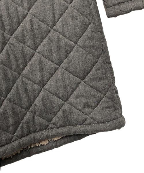 MACKINTOSH（マッキントッシュ）MACKINTOSH (マッキントッシュ) ボアフーデッド キルティングコート グレー サイズ:36の古着・服飾アイテム