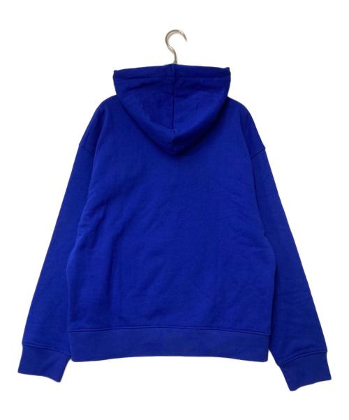 ARMANI EXCHANGE（アルマーニ エクスチェンジ）ARMANI EXCHANGE (アルマーニ エクスチェンジ) ブランドロゴ プリントプルオーバーパーカー ブルー サイズ:Mの古着・服飾アイテム