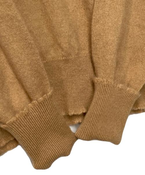 BLAMINK（ブラミンク）BLAMINK (ブラミンク) カシミヤ クルーネックニット キャメル サイズ:36の古着・服飾アイテム