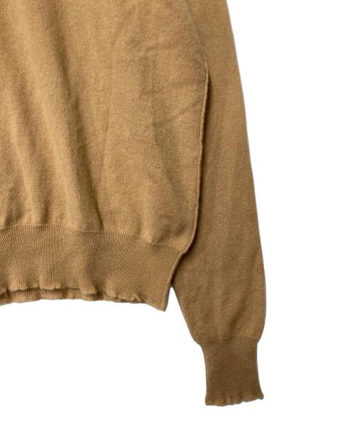 BLAMINK（ブラミンク）BLAMINK (ブラミンク) カシミヤ クルーネックニット キャメル サイズ:36の古着・服飾アイテム