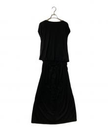 ticca（ティッカ）の古着「フレンチスリーブワンピース」｜ブラック