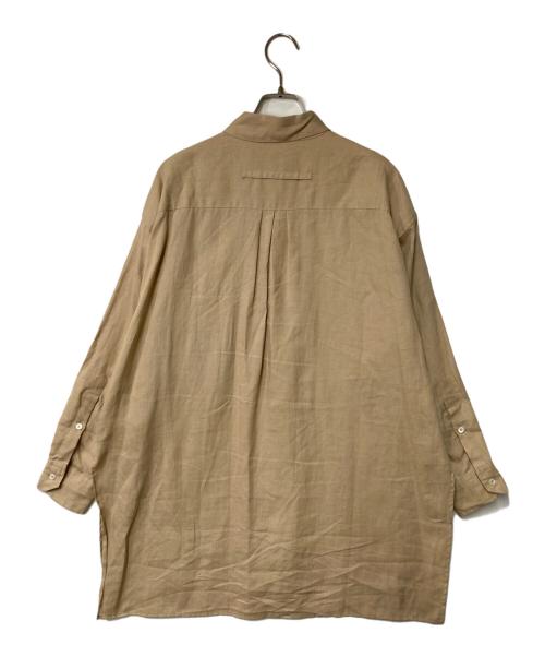 ticca（ティッカ）TICCA (ティッカ) リネンシャツワンピース ベージュ サイズ:Fの古着・服飾アイテム
