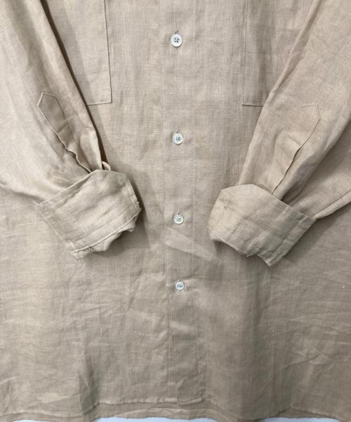 ticca（ティッカ）TICCA (ティッカ) リネンシャツワンピース ベージュ サイズ:Fの古着・服飾アイテム