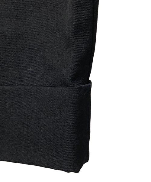 yohji yamamoto+noir（ヨウジヤマモトプリュスノアール）yohji yamamoto+noir (ヨウジヤマモトプリュスノアール) ウールタックパンツ ブラック サイズ:2の古着・服飾アイテム