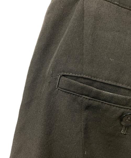 yohji yamamoto+noir（ヨウジヤマモトプリュスノアール）yohji yamamoto+noir (ヨウジヤマモトプリュスノアール) ウールタックパンツ ブラック サイズ:2の古着・服飾アイテム