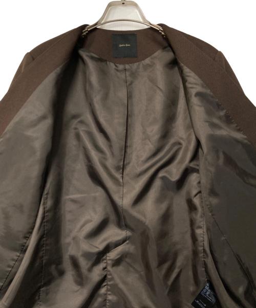 Spick and Span（スピックアンドスパン）Spick and Span (スピックアンドスパン) ウールライクノーカラールーズジャケット ブラウン サイズ:38の古着・服飾アイテム