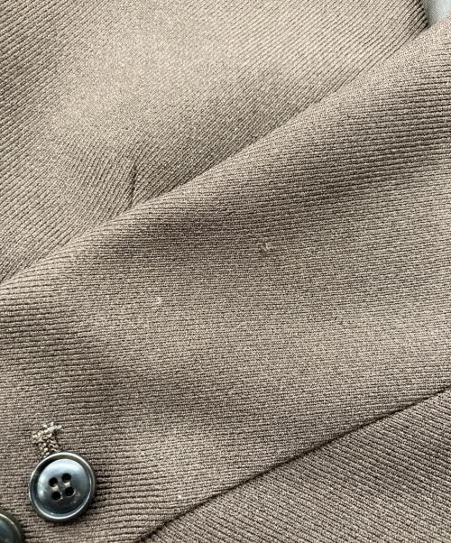 Spick and Span（スピックアンドスパン）Spick and Span (スピックアンドスパン) ウールライクノーカラールーズジャケット ブラウン サイズ:38の古着・服飾アイテム