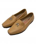 Salvatore Ferragamoサルヴァトーレ フェラガモ）の古着「キャメルレザーローファ」｜ベージュ