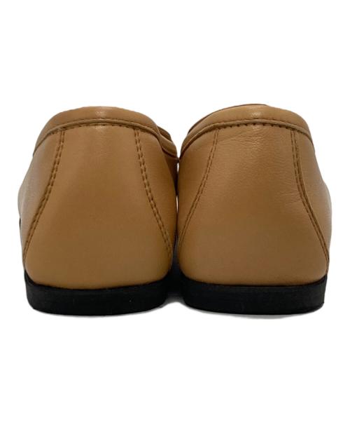 Salvatore Ferragamo（サルヴァトーレ フェラガモ）Salvatore Ferragamo (サルヴァトーレ フェラガモ) キャメルレザーローファ ベージュ サイズ:5の古着・服飾アイテム