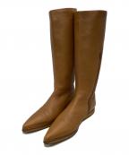 BOTTEGA VENETAボッテガベネタ）の古着「サイドジップロングブーツ」｜ブラウン