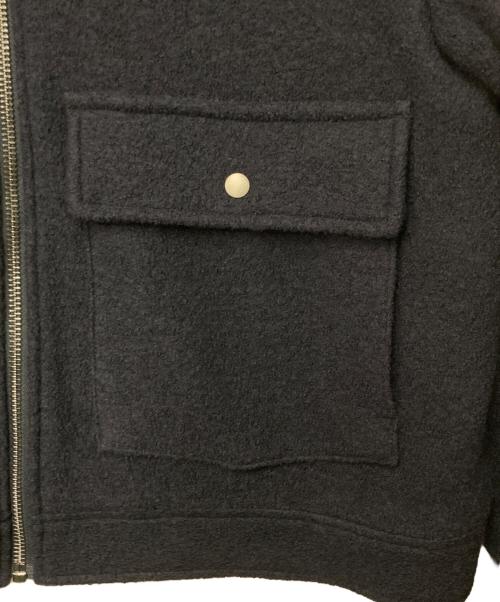 ZARA（ザラ）ZARA (ザラ) ウールジップブルゾン ネイビー サイズ:XLの古着・服飾アイテム
