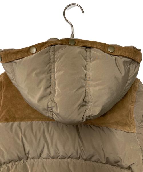 Ron Herman（ロンハーマン）Ron Herman (ロンハーマン) スウェードコンビフーデッドダウンコート ブラウン サイズ:Sの古着・服飾アイテム