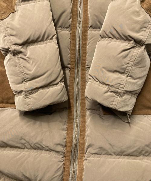 Ron Herman（ロンハーマン）Ron Herman (ロンハーマン) スウェードコンビフーデッドダウンコート ブラウン サイズ:Sの古着・服飾アイテム