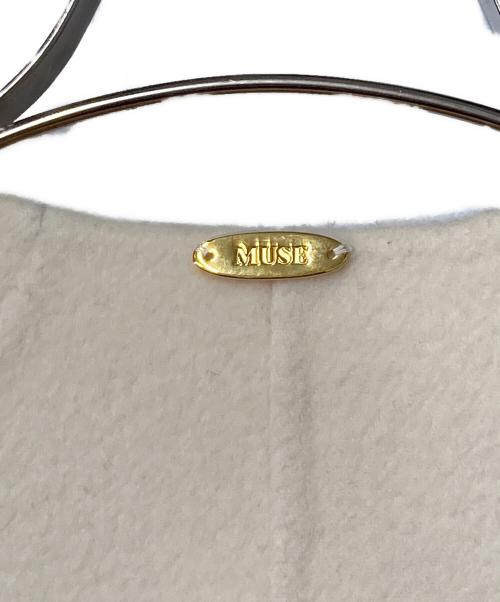 MUSE de Deuxieme Classe（ミューズ ドゥーズィエム クラス）MUSE de Deuxieme Classe (ミューズ ドゥーズィエム クラス) victorianリバーロングノーカラーコート ベージュ サイズ:36の古着・服飾アイテム