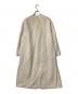MUSE de Deuxieme Classe (ミューズ ドゥーズィエム クラス) victorianリバーロングノーカラーコート ベージュ サイズ:36：11000円