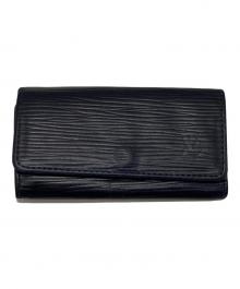 LOUIS VUITTON（ルイ ヴィトン）の古着「エピ ミュルティクレ4 4連キーケース」｜ネイビー×ブルー