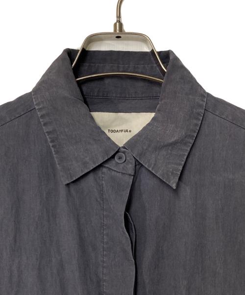 TODAYFUL（トゥデイフル）TODAYFUL (トゥデイフル) シルキーポケットシャツ グレー サイズ:Freeの古着・服飾アイテム