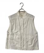 TODAYFULトゥデイフル）の古着「フラップポケットコットンベスト」｜アイボリー