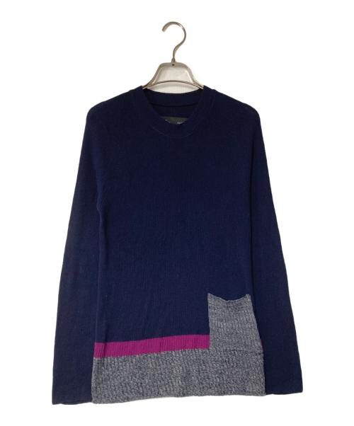 plyy by RAGNE KIKAS（プライ バイ ラグネ キカス）plyy by RAGNE KIKAS (プライ バイ ラグネ キカス) リネン混ニット ネイビー サイズ:2の古着・服飾アイテム