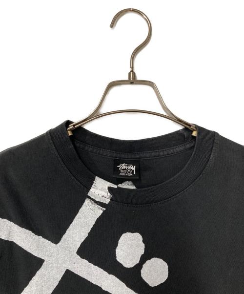 stussy（ステューシー）stussy (ステューシー) BIG BASIC PIGMENT DYED TEE ブラック サイズ:Ｍの古着・服飾アイテム