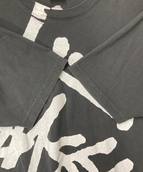 stussy（ステューシー）stussy (ステューシー) BIG BASIC PIGMENT DYED TEE ブラック サイズ:Ｍの古着・服飾アイテム
