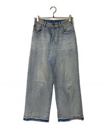 Spick and Span（スピック＆スパン）の古着「5 1/2 LOOSE-STRAIGHT DENIM」｜インディゴ