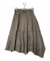 yohji yamamoto+Noir（ヨウジヤマモトプリュスノアール）の古着「リネンラップデザインスカート」｜グレー