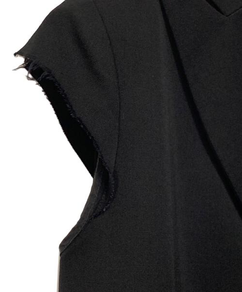 yohji yamamoto+noir（ヨウジヤマモトプリュスノアール）yohji yamamoto+noir (ヨウジヤマモトプリュスノアール) ウールロングジレ ブラック サイズ:1の古着・服飾アイテム