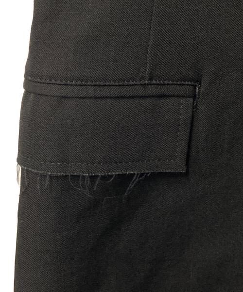 yohji yamamoto+noir（ヨウジヤマモトプリュスノアール）yohji yamamoto+noir (ヨウジヤマモトプリュスノアール) ウールロングジレ ブラック サイズ:1の古着・服飾アイテム