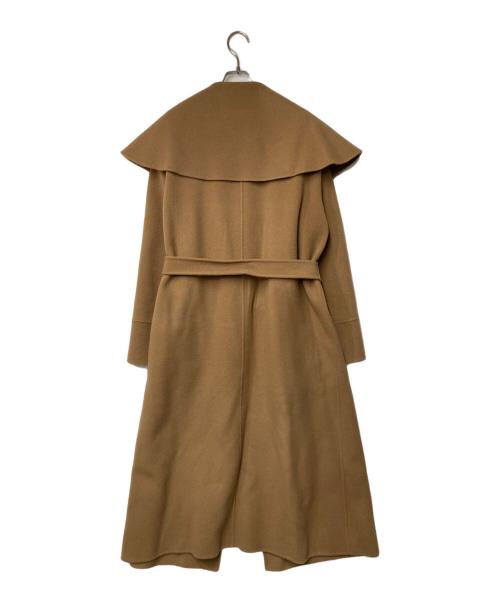 FRAY ID（フレイ アイディー）FRAY ID (フレイ アイディー) ビッグカラーリバーロングコート ブラウン サイズ:SIZE1の古着・服飾アイテム