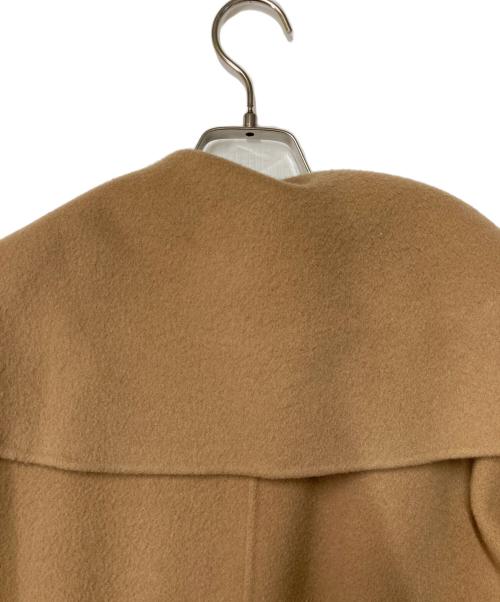 FRAY ID（フレイ アイディー）FRAY ID (フレイ アイディー) ビッグカラーリバーロングコート ブラウン サイズ:SIZE1の古着・服飾アイテム