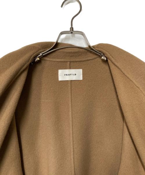 FRAY ID（フレイ アイディー）FRAY ID (フレイ アイディー) ビッグカラーリバーロングコート ブラウン サイズ:SIZE1の古着・服飾アイテム