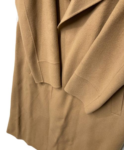 FRAY ID（フレイ アイディー）FRAY ID (フレイ アイディー) ビッグカラーリバーロングコート ブラウン サイズ:SIZE1の古着・服飾アイテム