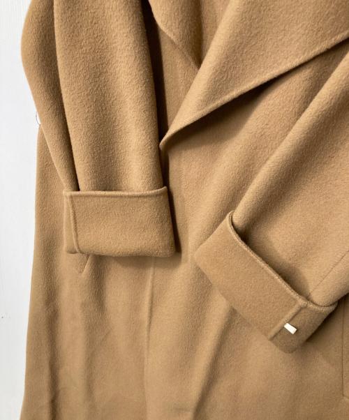 FRAY ID（フレイ アイディー）FRAY ID (フレイ アイディー) ビッグカラーリバーロングコート ブラウン サイズ:SIZE1の古着・服飾アイテム