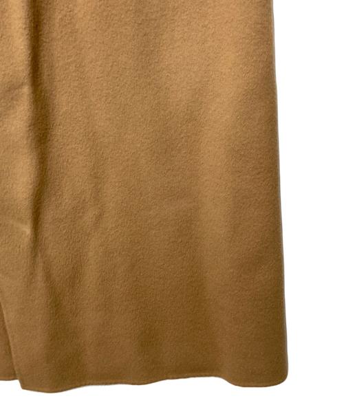 FRAY ID（フレイ アイディー）FRAY ID (フレイ アイディー) ビッグカラーリバーロングコート ブラウン サイズ:SIZE1の古着・服飾アイテム