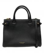 BURBERRYバーバリー）の古着「Banner Midium 2WAYバッグ」｜ブラック