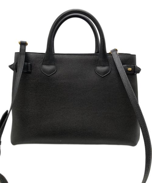 BURBERRY（バーバリー）BURBERRY (バーバリー) Banner Midium 2WAYバッグ ブラックの古着・服飾アイテム