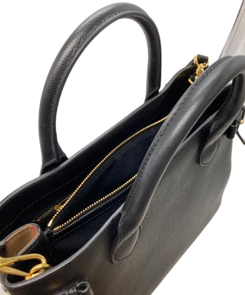 BURBERRY（バーバリー）BURBERRY (バーバリー) Banner Midium 2WAYバッグ ブラックの古着・服飾アイテム