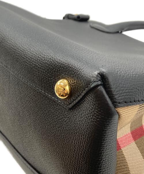 BURBERRY（バーバリー）BURBERRY (バーバリー) Banner Midium 2WAYバッグ ブラックの古着・服飾アイテム