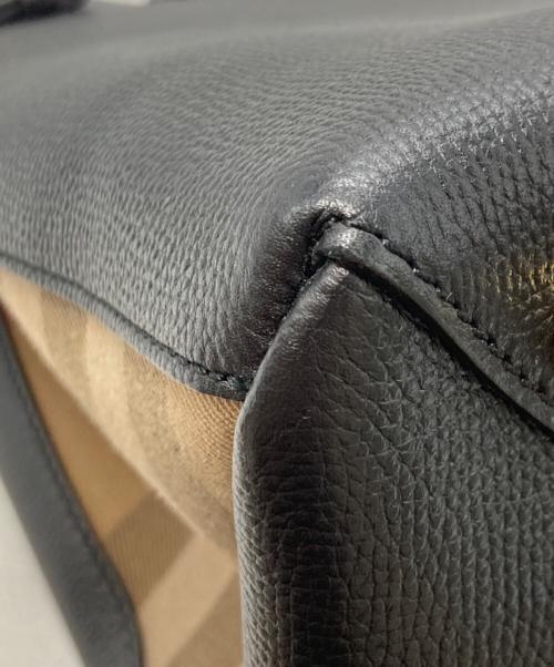 BURBERRY（バーバリー）BURBERRY (バーバリー) Banner Midium 2WAYバッグ ブラックの古着・服飾アイテム