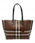 BURBERRYバーバリー）の古着「LL MD SOFT TB TOTE」｜ブラウン×ブラック