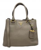 PRADAプラダ）の古着「2WAYバッグ」｜グレージュ