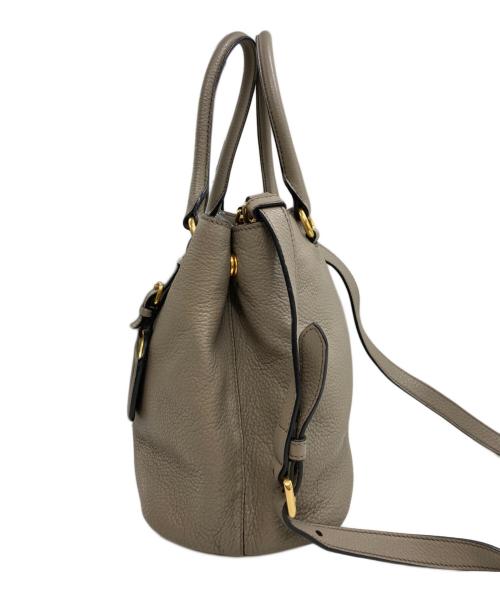 PRADA（プラダ）PRADA (プラダ) 2WAYバッグ グレージュの古着・服飾アイテム