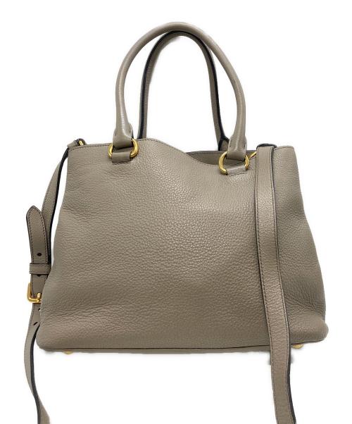 PRADA（プラダ）PRADA (プラダ) 2WAYバッグ グレージュの古着・服飾アイテム